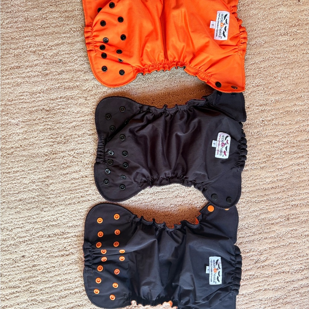 Halloween applecheeks cloth diapers